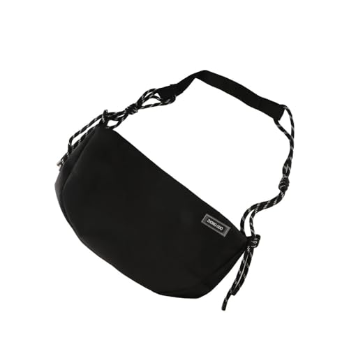 Half-Moon Shape Handbag Nylon Shoulder Bag, Large Capacity Dumpling Bag Crossbody Bag Message Bag4
