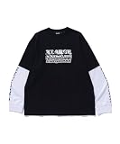 エクストララージレイヤードロングスリーブティー EXTRALARGE LAYERED L/S TEE 101262011003 BLACK M