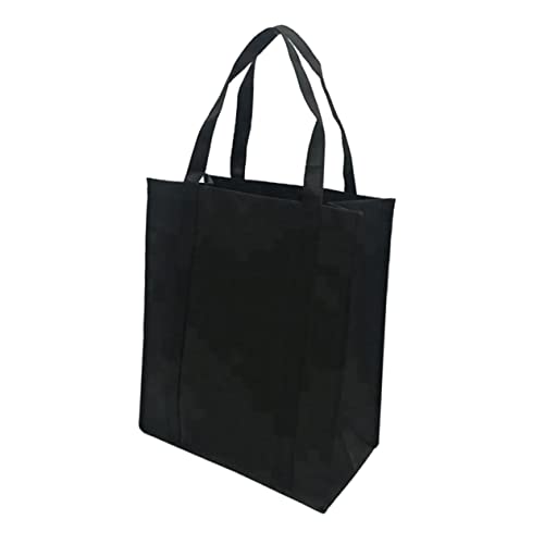 Sac pour fruits et légumes réutilisable noir 30x25x10cm en tissu pliable