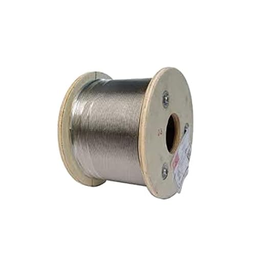 Tråd 2,0 mm rostfritt stål V4A flexibel mjuk 7 x 19 (AISI 316) DIN 3060 trådens märktålighet är 1570 N/mm2 BLL 230 kg