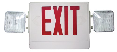 CR Combination Emergency & Exit Light Red