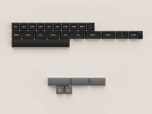 Akko Keycaps für Gaming Tastatur, ASA-Low Profile, PBT Double-Shot, Langlebig, Hoher Kontrast, Vollständig Tastenkappen Set für DIY Keyboard/Barebones Tastatur (Schwarz & Rosa, 155 Tasten) – Bild 6