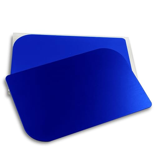 Cartes de visite vierges en aluminium anodisé bleu contre l'usure des réseaux professionnels