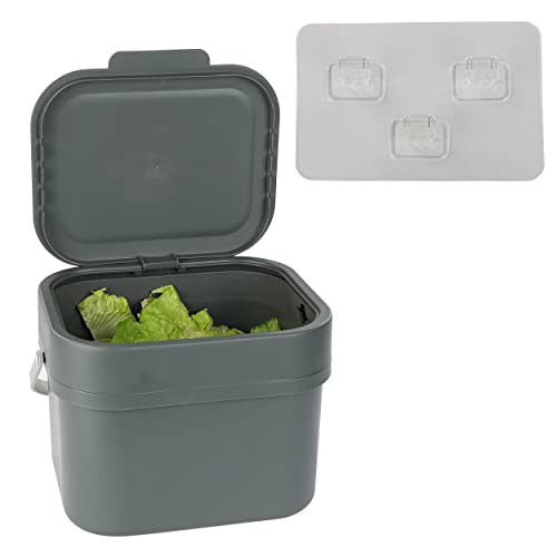 7Penn Small Compost Bin for Kitchen - 1gal Countertop Compost