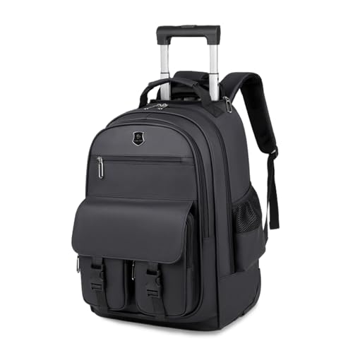 FANDARE Bolsa con Ruedas para Laptop se Adapta a portátiles de hasta 15.6 Pulgadas Hombre Bolso para Maestra Mochila Profesor con Ruedas Mochilas de Trabajo Bolsa Roller para Viajes Negocios Negro