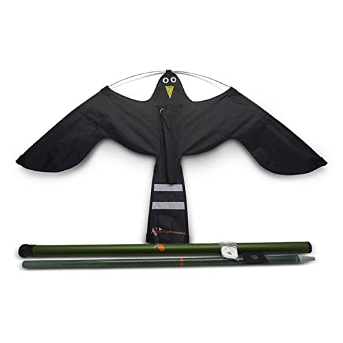 Vogelscheuchen-Drachen Hawk Kite (schwarz) 10 Meter Cover