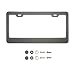 KA LEGEND One Matte Black T304 Stainless Steel License Plate Frame Holder Front Or Rear Bracket with Aluminum Screw Cap