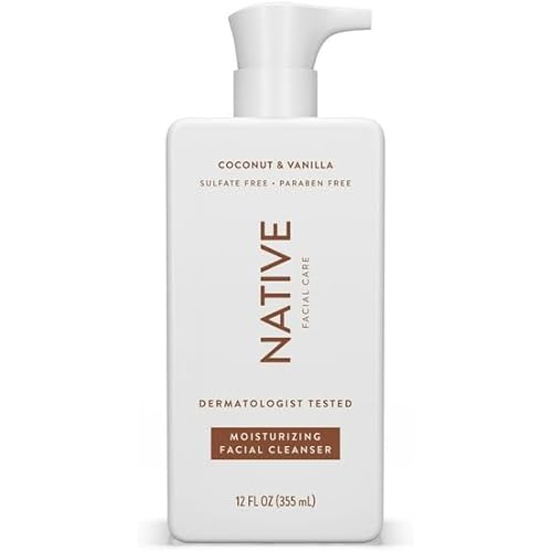 Native Moisturizing Facial Cleanser, Normal to Dry Skin Types, 12 oz