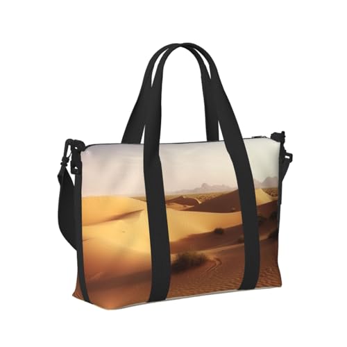 Travel Duffel Bag for Men Gym Bag, Desert landscape Luggage Bag with Shoulder Strap, Large Gym Tote Bag for Women, Weekender Overnight Bag, Foldable Carry on Bag for Airplane2