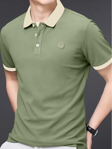 Image of Lymio Polo T Shirt for Men || T Shirt for Man || Collar T Shirt Style Men (Packs Also Available) (Polo-44-47)