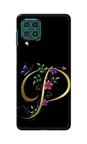 Image of Printed Hard Back Cover Case for Samsung Galaxy F62 | Samsung Galaxy M62 Back Cover (Alphabet P) -1803