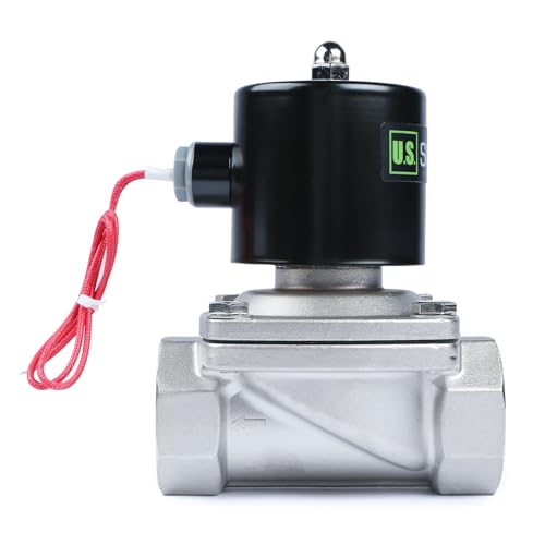 Électrovanne 12V acier inoxydable normalement fermée de 5,1 cm pour eau - 3