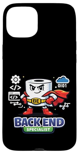 Back End Specialist Developer Funny Programmer Toilet Paper �X�}�z�P�[�X iPhone 15 Plus �p