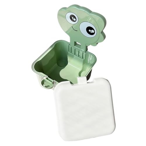 Boîte de rangement plastique avec couvercle vert clair pour bébé