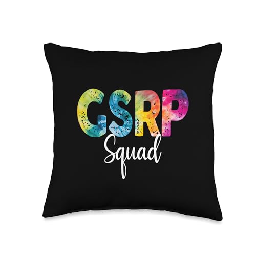 GSRP Squad Tie Dye Back to School Women Appreciation Throw Pillow