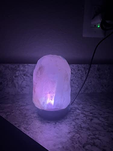 White Himalayan Salt Lamp - Multi Color Usb #TOP4