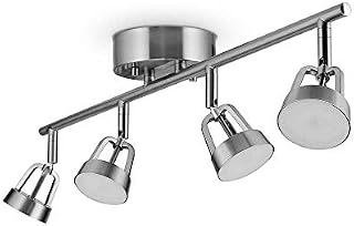 Globe Electric Globe Smart Collection 59429 Wi-Fi Track Light, Brushed Nickel, No Hub