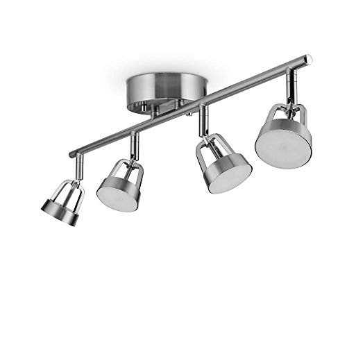Globe Electric Globe Smart Collection 59429 Wi-Fi Track Light, Brushed Nickel, No Hub