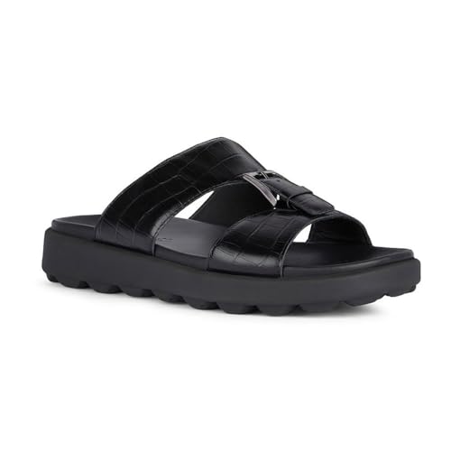 Sandalias de pala Geox U Spherica Ec6 D negras, el calzado masculino para el verano 3