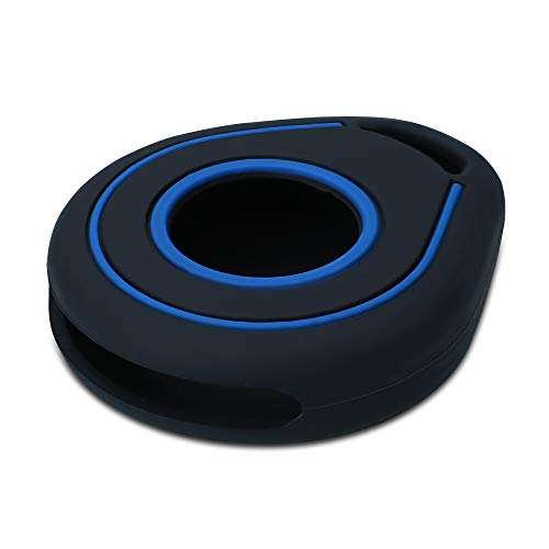 kwmobile Silicone Cover Compatible with Harley Davidson Motorcycle Key - Protective Soft Case Skin Protector for Motorcycle Remote Key Fob - Black/Blue