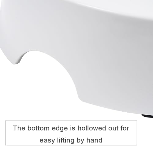 Blaucasa Cat/Dog Bowl Stand Set of 1, Elevated Cat Bowl Stand, Raised Stand for Food and Water Cat Bowls, Non Slip Pet Feeding Station,Prevent Neck & Whisker Fatigue(White, 8.0\" L x 2.3\" H)