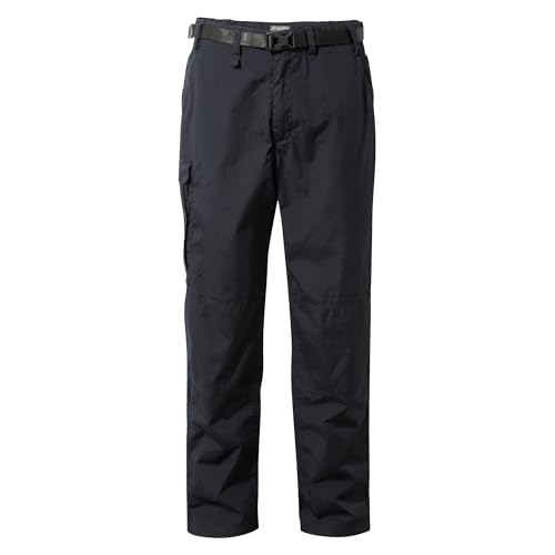 Image of Craghoppers Mens Kiwi Classic II Walking Trousers Water Repellent Hiking Anti-Insect Dark Blue Navy