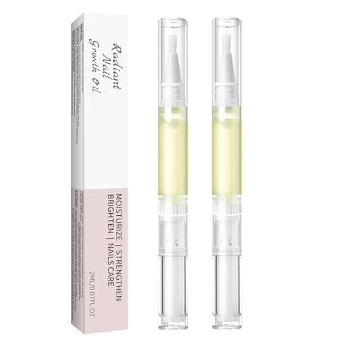 YFKEJI Radiant Nail Growth Oil Pen - 2Pcs Nail Growth Oil Pen for Nails Repair - Cuticle to Moisturize Skin Nail for Growth and Strength