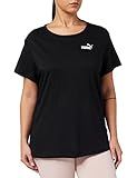 PUMA Damen ESS Small Logo Tee Plus T-Shirt, Schwarz, XL