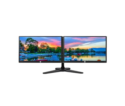Image of HP Dual Monitor Bundle - 2x E232 23" Full HD 1080p IPS LED, HDMI VGA USB, Dual Stand
