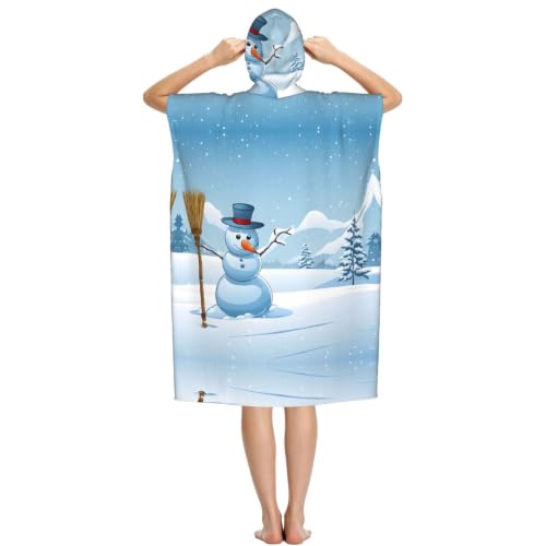 Peignoir à capuche imprimé microfibre absorbante et ultra léger - 3