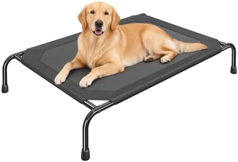 Elevated Dog Bed for Large Dogs, Waterproof XL Pet Cot with Breat...