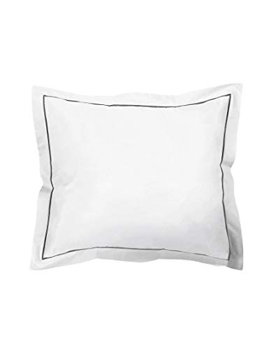 De Witte Lietaer Luxury Percale Cushion Cover, Cotton, Darkgray, Customized