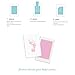 Pearhead Newborn Baby Handprint Or Footprint Clean-Touch Ink Pad Kit, No Mess Baby Safe Print Kit, Newborn Baby Girl Keepsake, 2 Impression Cards, Small Size, Pink