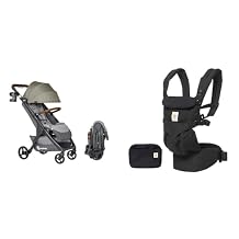 Ergobaby Metro + Deluxe Compact Stroller and Omni 360 All-Position Baby Carrier، Newborn to Toddler 0-48 Months