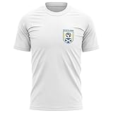 Printbox Originals Scotland Badge Soccer Jersey Football Shirt for Men, Scotland Soccer Gifts, Scottish Football Shirt White