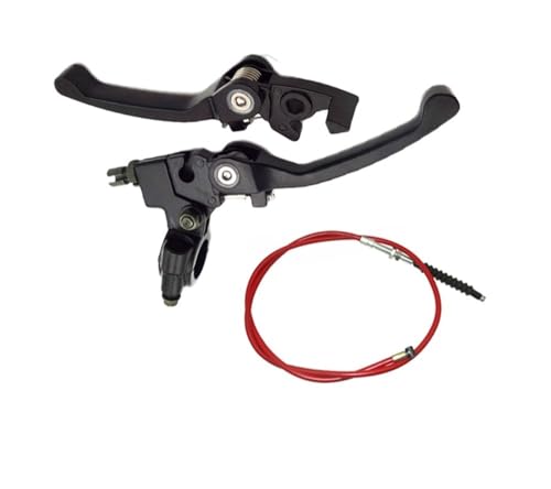 Levier de embrayage pliable ligne rouge pour vos sorties en moto tout-terrain 140cc