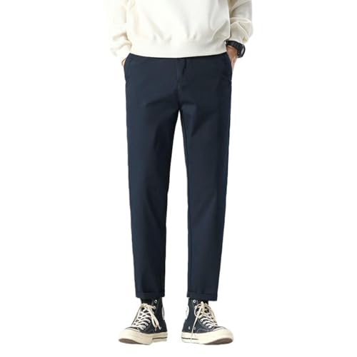Pantalon d'hiver pour homme coupe droite idéal pour le bureau et les sorties en ville