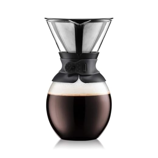 Bodum POUR OVER kaffekanna, glas, svart, 1,5 l, 6