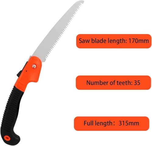 Image of Veltrix Pruning Gardening Saw | Sharp Blade Hand Saw for Tree, Branch & Wood Cutting | Lightweight, Durable Tool for Camping & Outdoor Use (Folding Pruning Saw 8 inch)