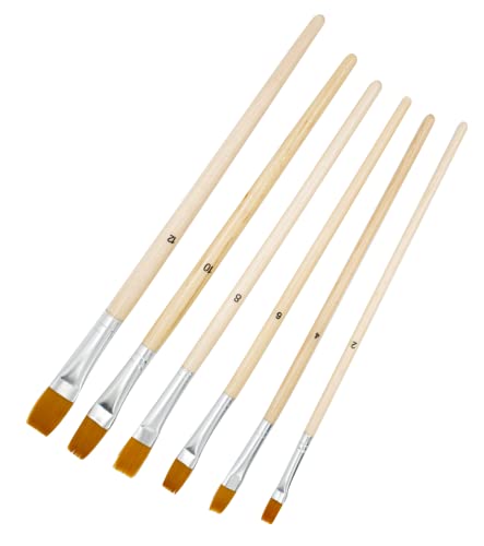 Bee Unique Kit de 6 Pincéis Lavados - Wood Collection, 174415