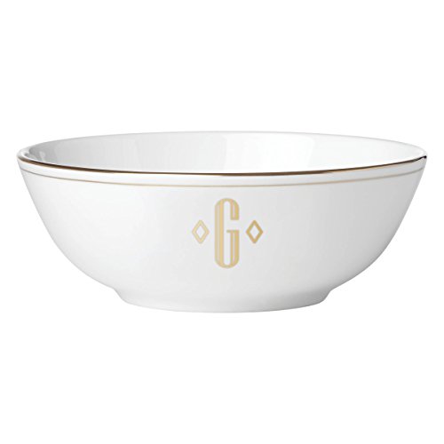 Lenox Federal Gold Block Monogram Dinnerware Placesetting Bowl, G