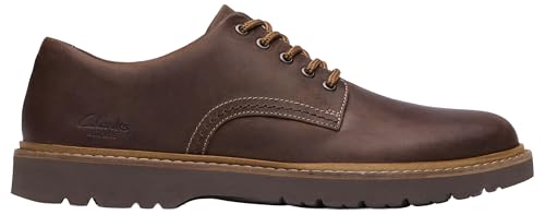 Clarks Homme Weltridge Low, Cuir ciré d'abeille, 44 EU