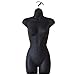 DisplayTown Female Dress Plastic Mannequin Body Form Great for Displaying Small and Medium Sizes, Black