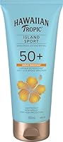 Hawaiian Tropic Island Sport Sunscreen Lotion SPF50+ 180ml, Sweat-resistant, 4-Hour Water Resistant, Non-greasy