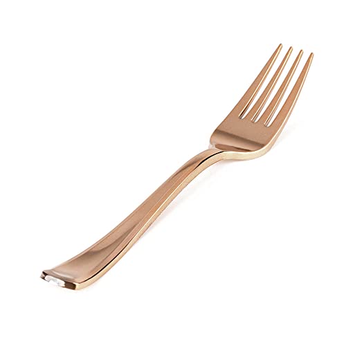 Garfo Refeição Premium Rose 8 Unidades AA016 SILVER PLASTIC