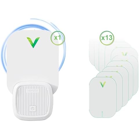 VEYOFLY Flying Insect Trap (1 Device + 3 Glue Cards) + 10 Refills Pack Bundle - Insect Catcher, Indoor Fly Trap, Fruit Fly Traps for Gnat, Moth, Mosquito, Bug Light Plug in Insect Killer Cover