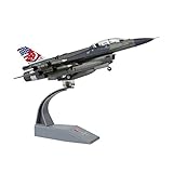 HANGHANG 1/72 Scale F-16D Fighter Attack Plane Metal Fighter Military Model Fairchild Republic Diecast Plane Model for Commemorate Collection