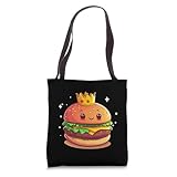 Cool Burger with Crown Costume for King Tote Bag