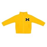 College Baby Polar Fleece Jacket - Michigan Wolverines M Script Logo, Gold, 18 Months, for Boys & Girls