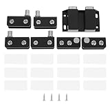Charnières pour portes vitrées – fabriquées en acier inoxydable et en fer, haute dureté, résistantes à la rouille, durables et robustes, charnières pour portes de placard